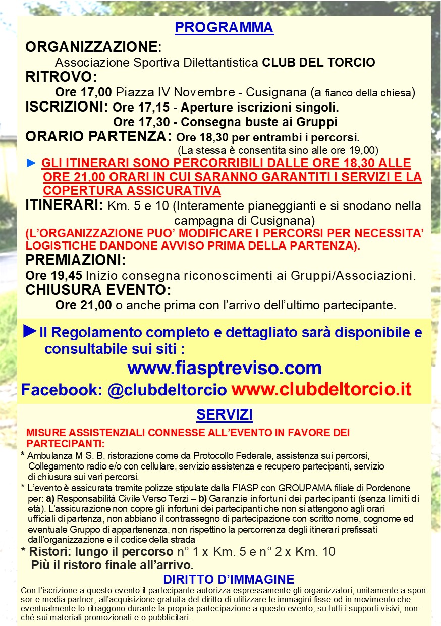 Pagina 2 - 4^ Marcia 'Percorrendo strade vecchie e nuove di Cusignana' a pagina singola